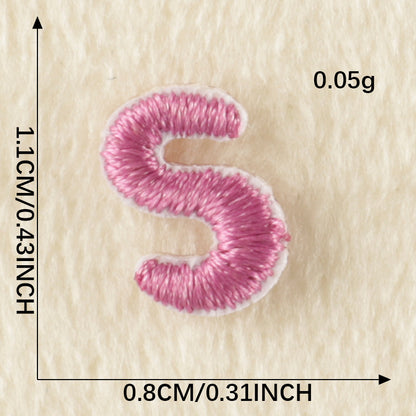 26Pcs Mini Fabric Letters Iron on/ Sew on Patches for DIY Clothing Fabric