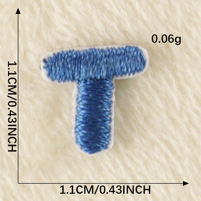 26Pcs Mini Fabric Letters Iron on/ Sew on Patches for DIY Clothing Fabric