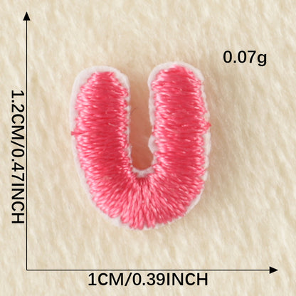 26Pcs Mini Fabric Letters Iron on/ Sew on Patches for DIY Clothing Fabric