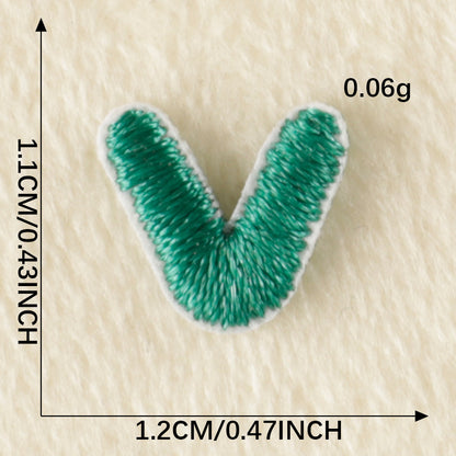 26Pcs Mini Fabric Letters Iron on/ Sew on Patches for DIY Clothing Fabric