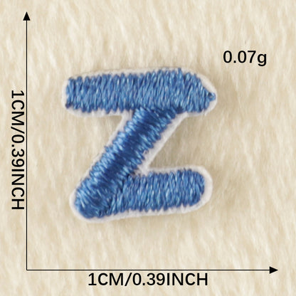 26Pcs Mini Fabric Letters Iron on/ Sew on Patches for DIY Clothing Fabric