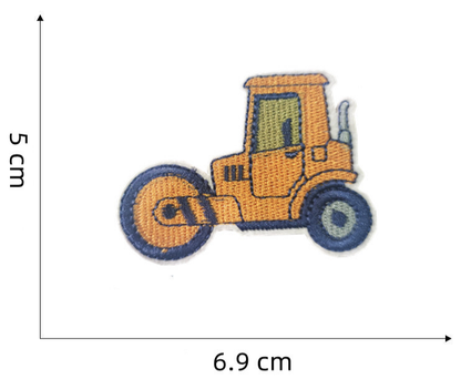 7pcs Construction Vehicle Patch Kit, Iron-On/Sew-On Patches for Clothing