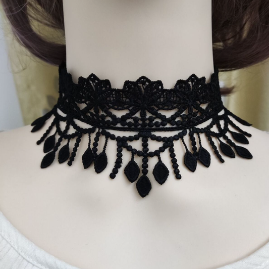 Detachable Fake Collar Lace Neckline Lapel Necklace Collarbone Neck Women Girls