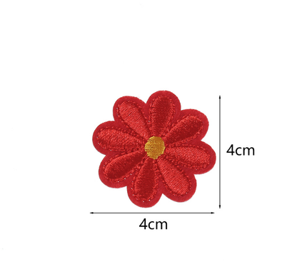28Pcs Daisy Flower Iron On Patches for Clothing Applique Patches for Clothe