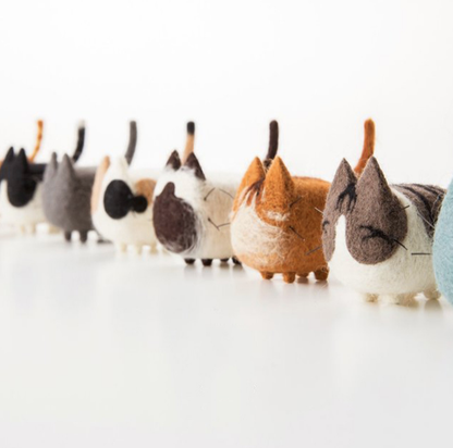 Wool Felt  Animal Cat Dog Lion DIY Craft Set for Decoration Art Craft