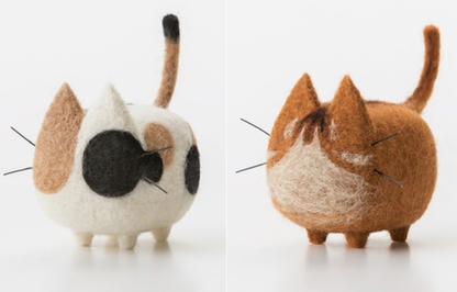 Wool Felt  Animal Cat Dog Lion DIY Craft Set for Decoration Art Craft