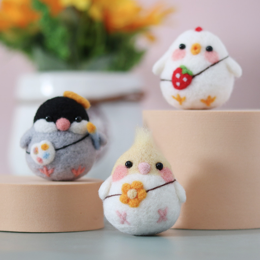 Wool Felt  Animal Penguin Bird DIY Craft Set for Decoration Art Craft