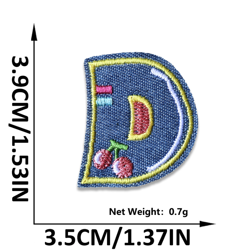 Iron on Patches Letters 26pcs A-Z Alphabet Patches Or Sew On Patches for Jeans