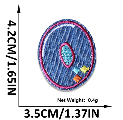 Iron on Patches Letters 26pcs A-Z Alphabet Patches Or Sew On Patches for Jeans