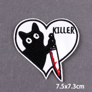 Cool Iron Heart Iron On Patch Embroidered Sew On Applique Badge Sew On Pat