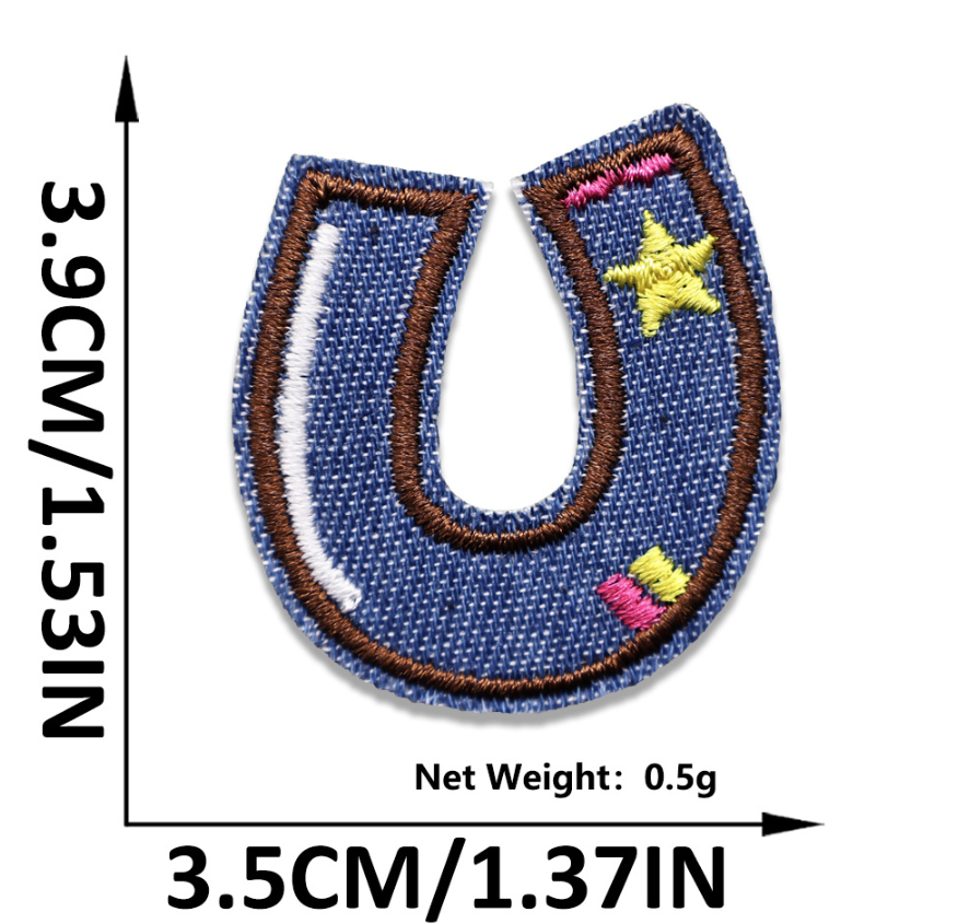 Iron on Patches Letters 26pcs A-Z Alphabet Patches Or Sew On Patches for Jeans